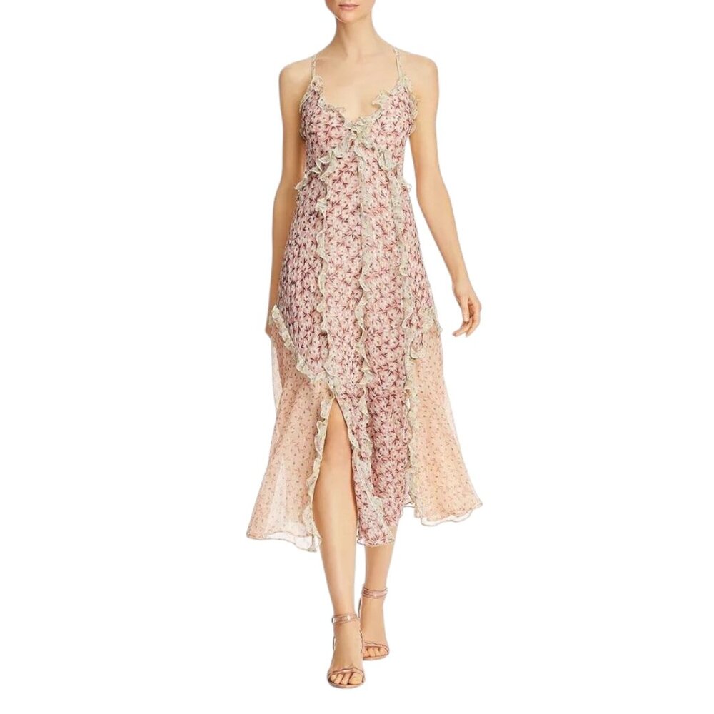 Rebecca Taylor Lucia Ruffled Floral Dress NEW
